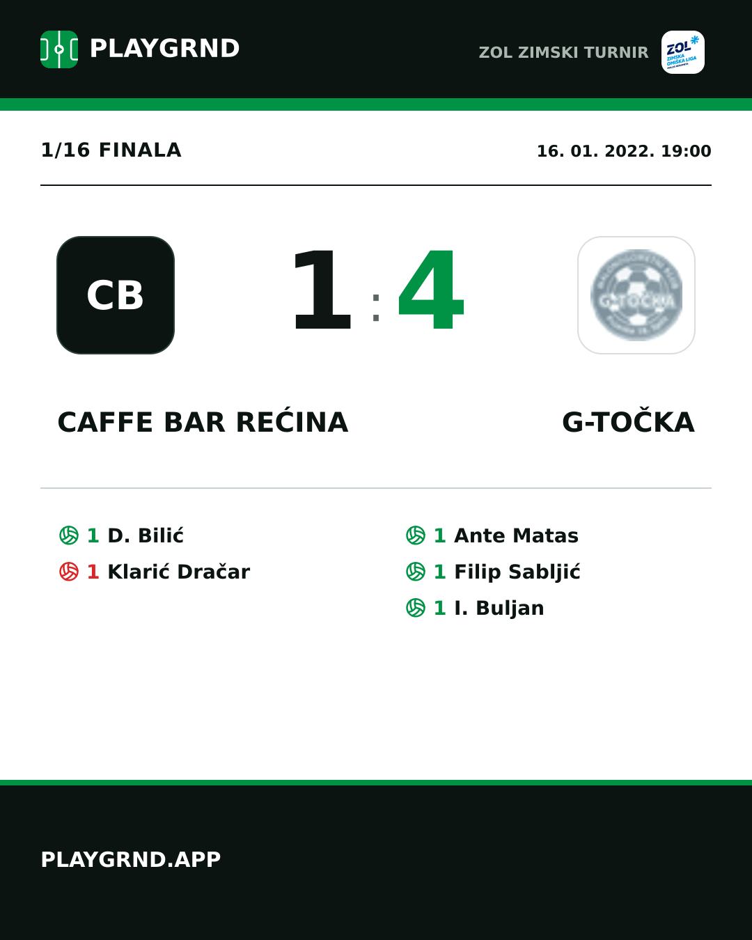 Instagram slika: Caffe bar Rećina 1:4 G-točka