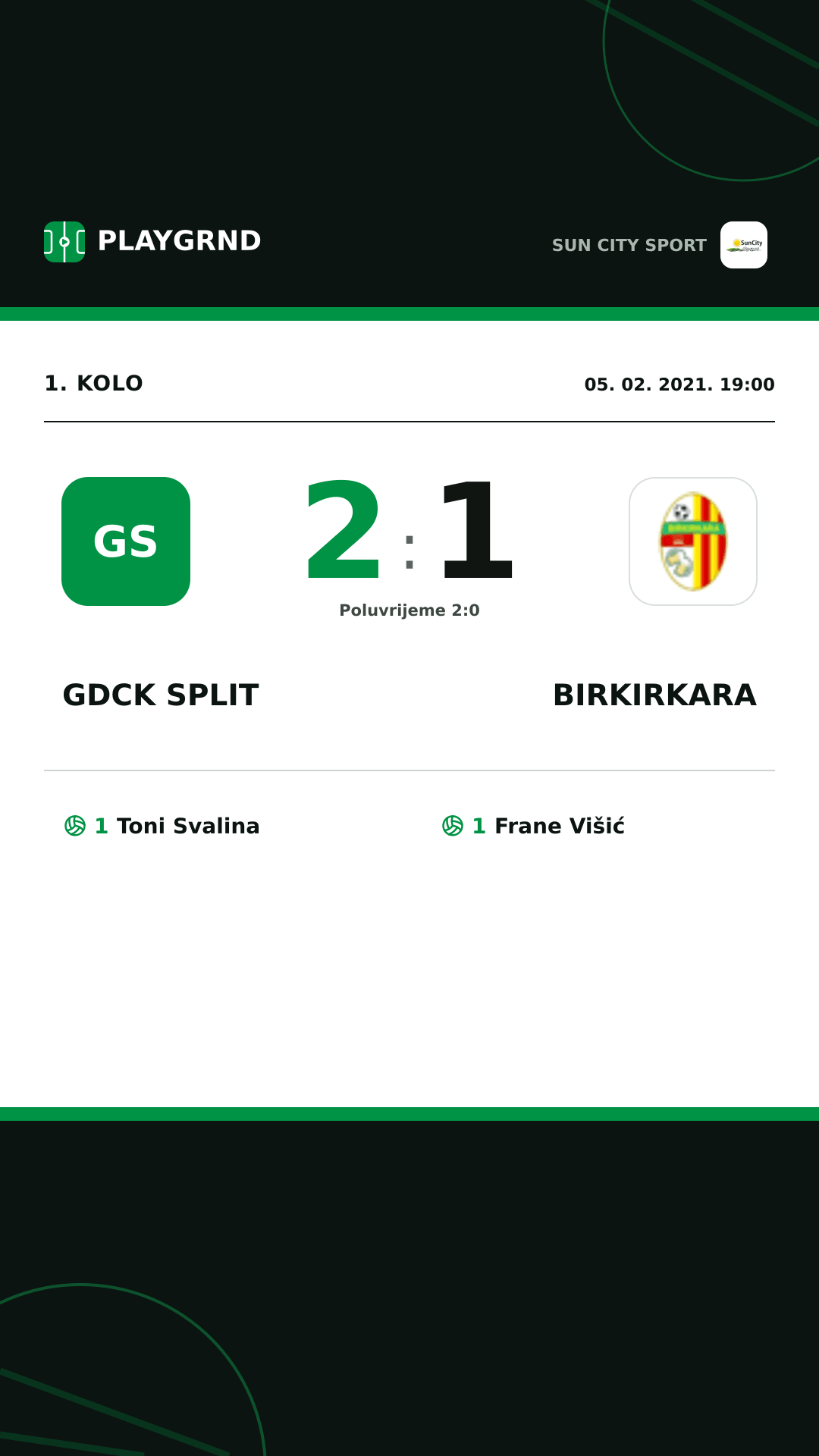 Instagram slika: Gdck Split 2:1 Birkirkara