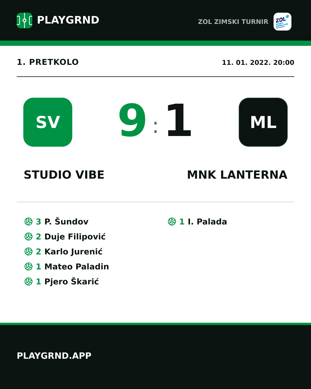 Instagram slika: Studio Vibe 9:1 MNK Lanterna