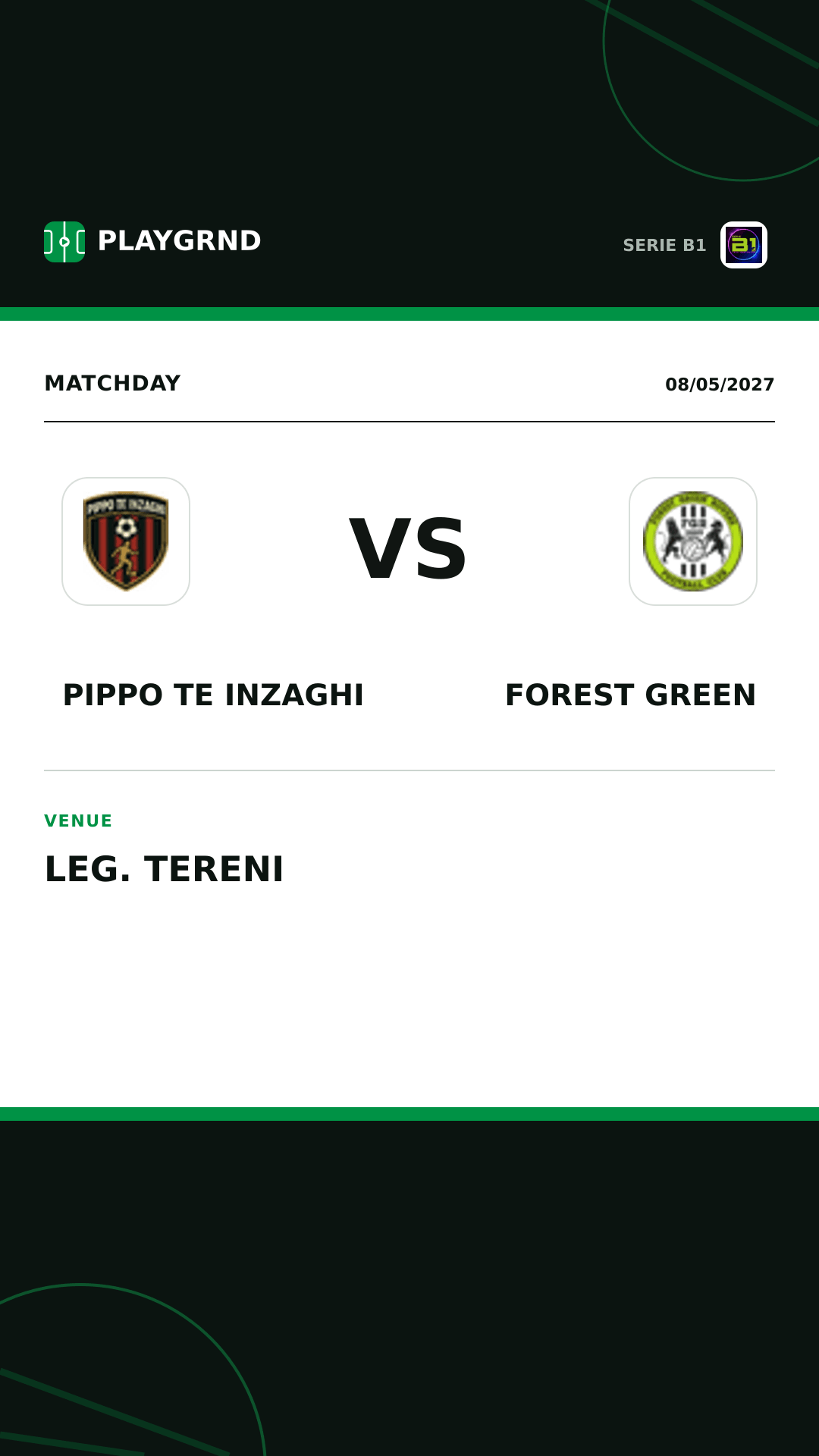 Instagram artwork: Pippo TE Inzaghi vs Forest Green