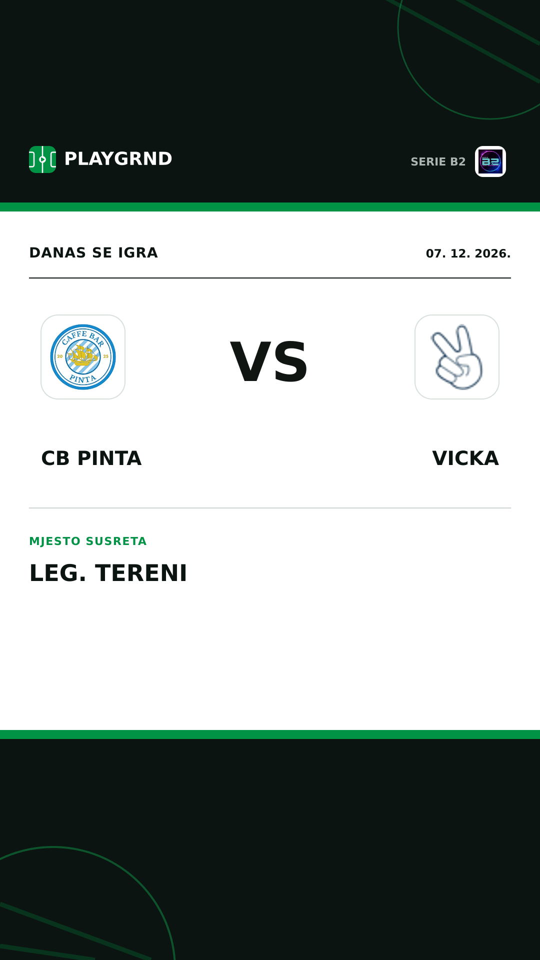 Instagram slika: CB Pinta vs Vicka