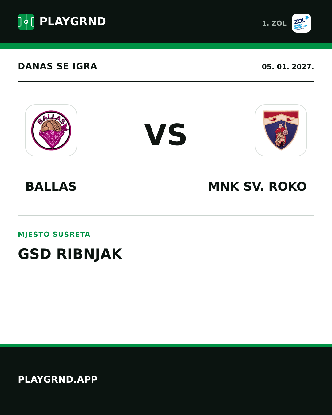 Instagram slika: Ballas vs MNK Sv. Roko
