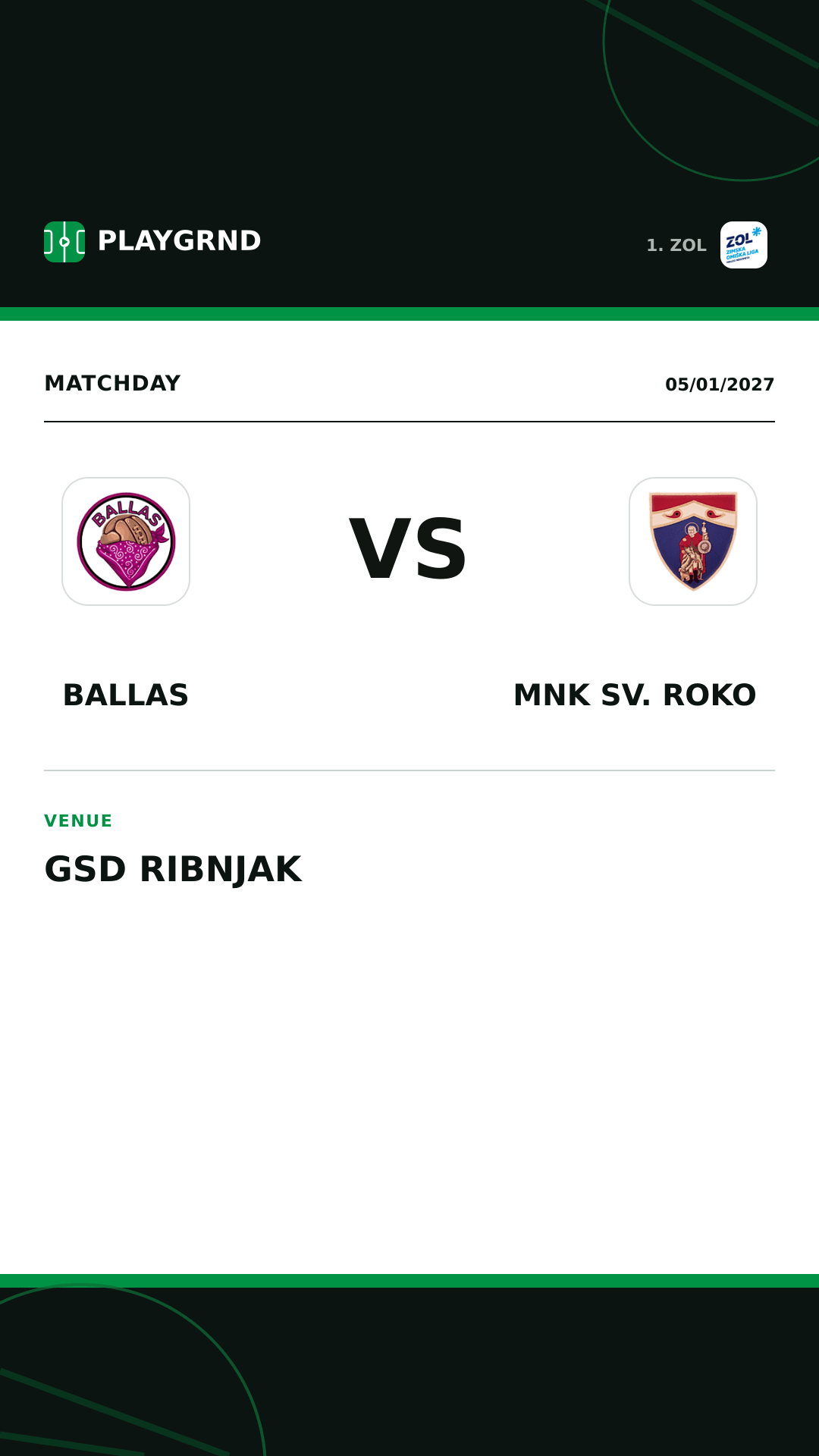 Instagram artwork: Ballas vs MNK Sv. Roko