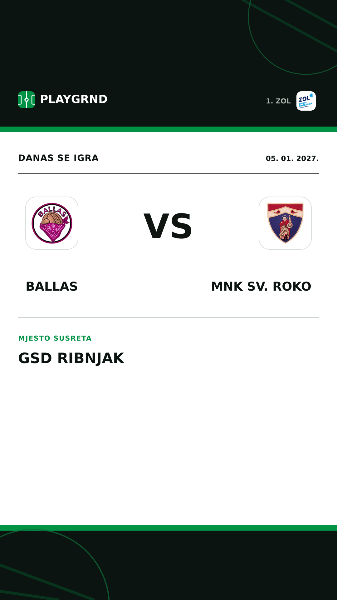 Instagram slika: Ballas vs MNK Sv. Roko