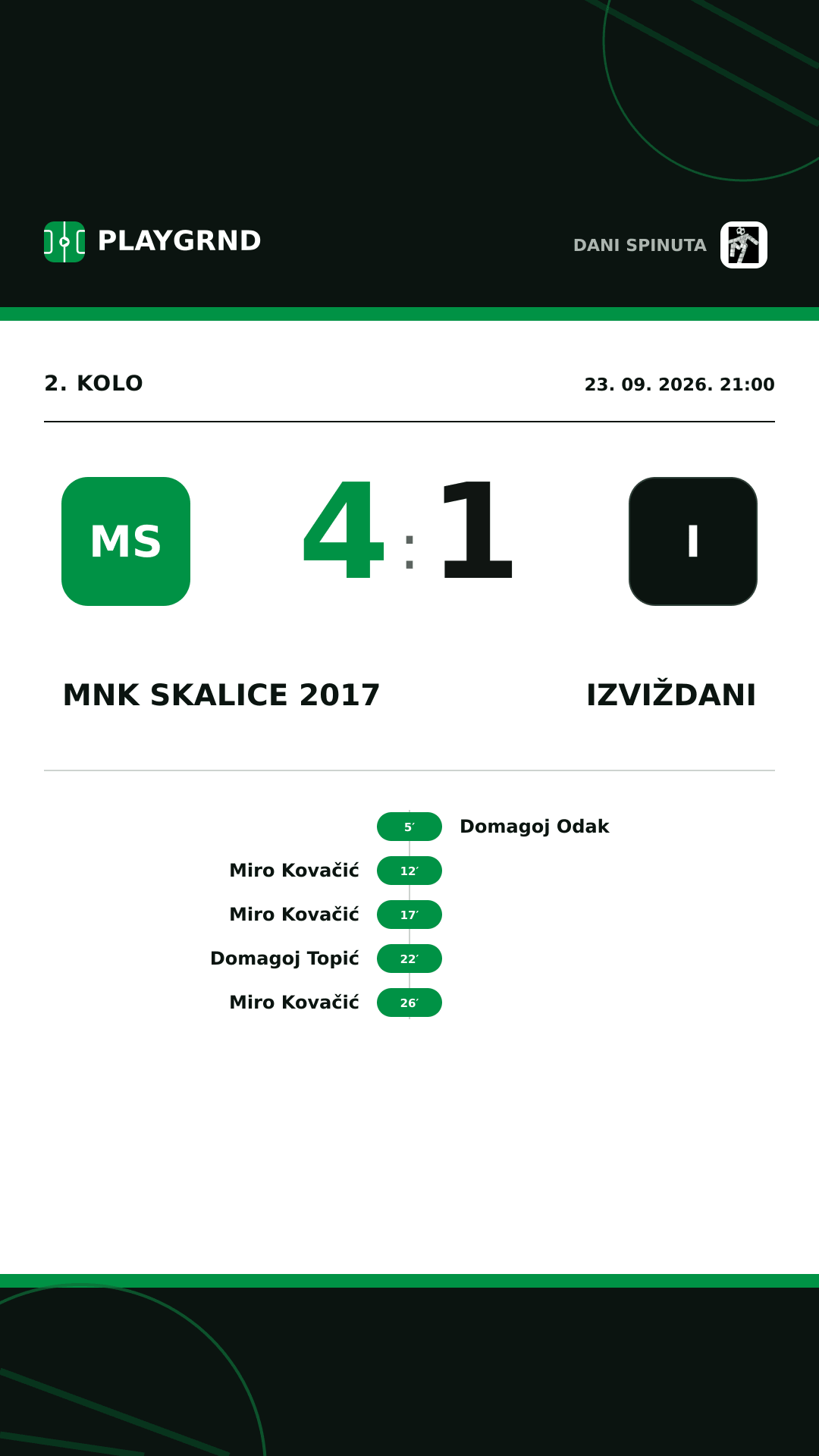 Instagram slika: MNK Skalice 2017 vs Izviždani