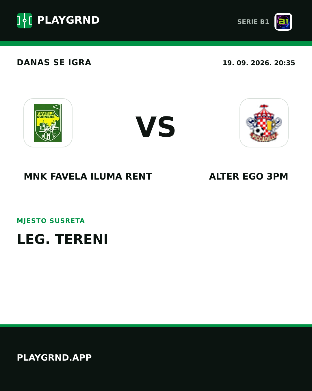 Instagram slika: MNK Favela Iluma Rent vs Alter Ego 3PM