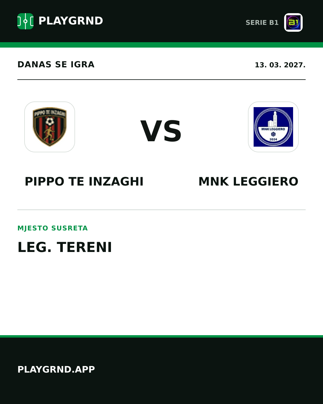 Instagram slika: Pippo TE Inzaghi vs MNK Leggiero