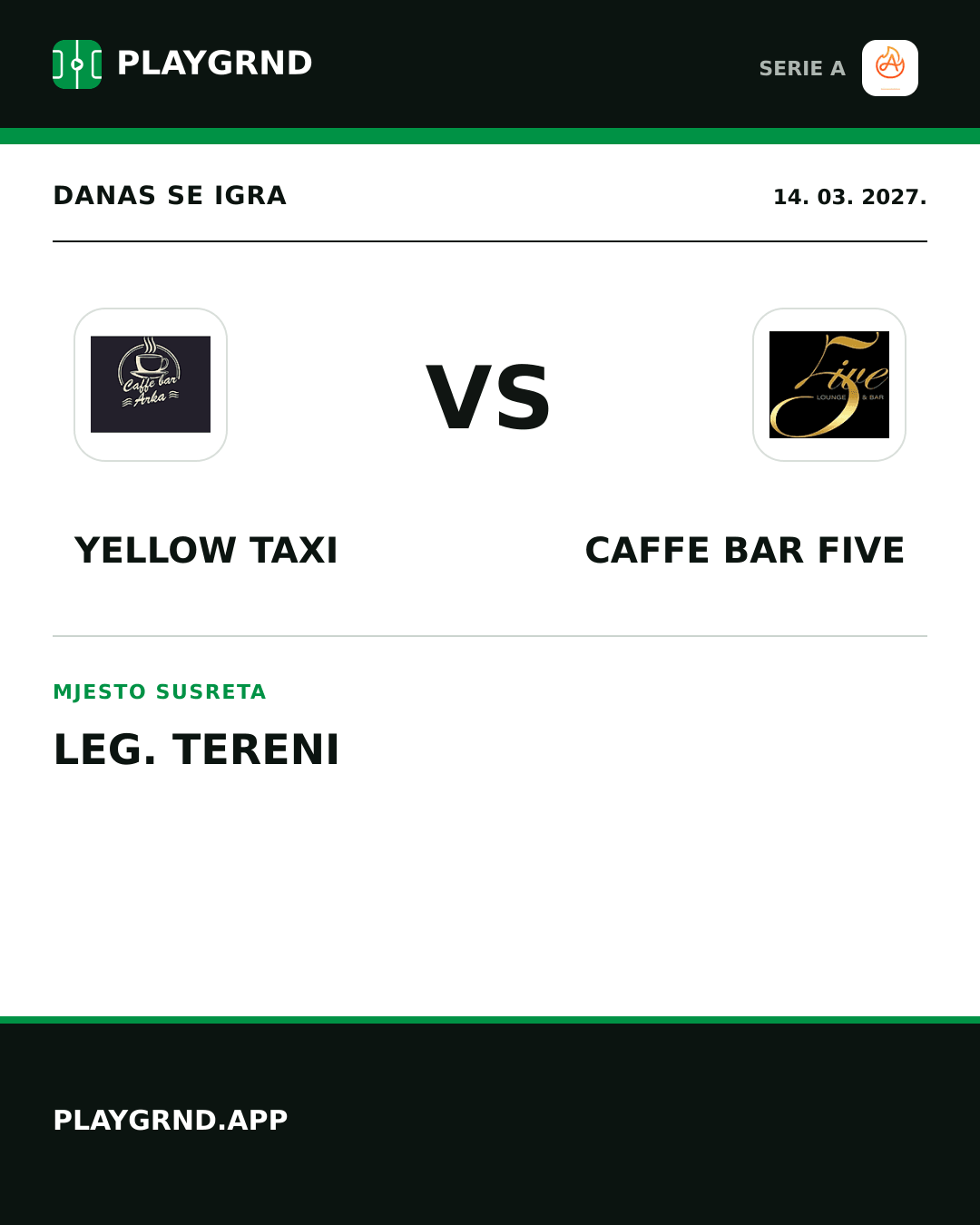 Instagram slika: Yellow Taxi vs Caffe Bar Five