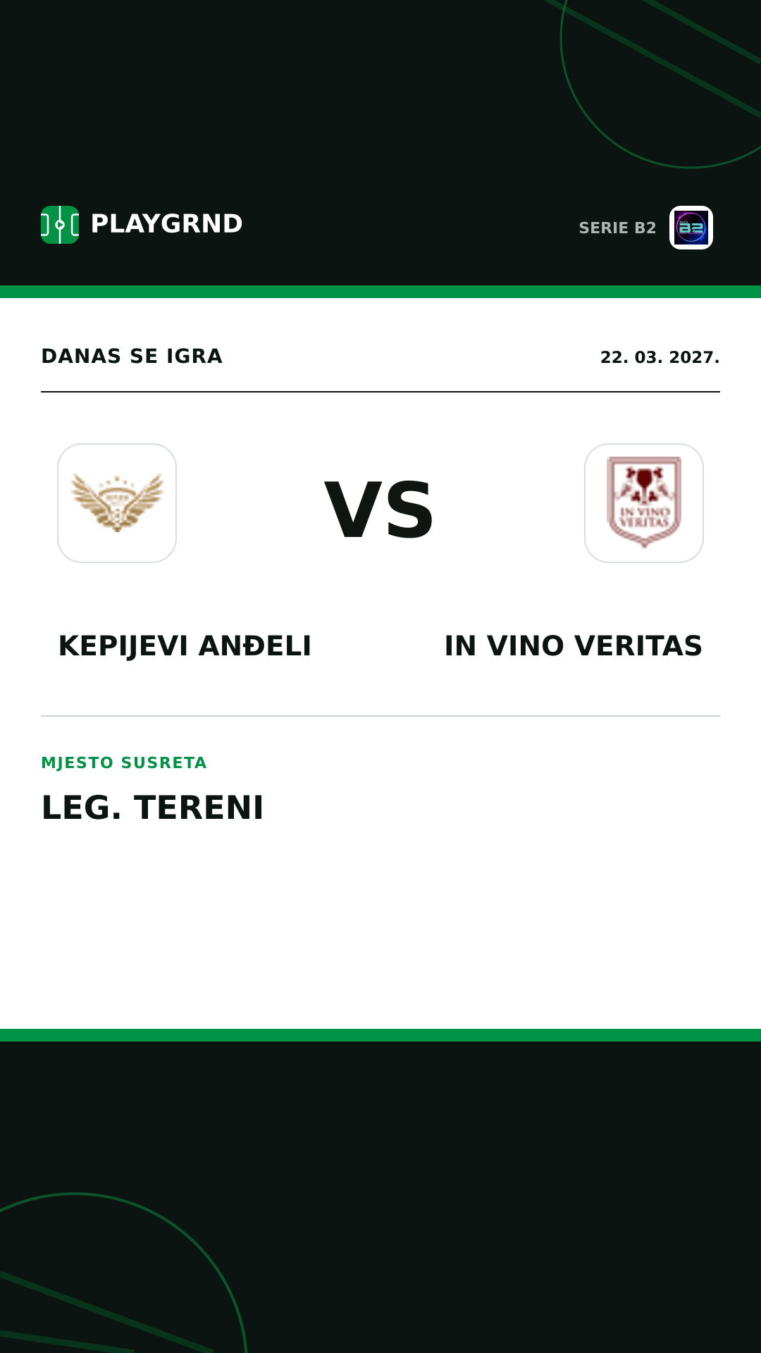Instagram slika: Kepijevi Anđeli vs IN Vino Veritas