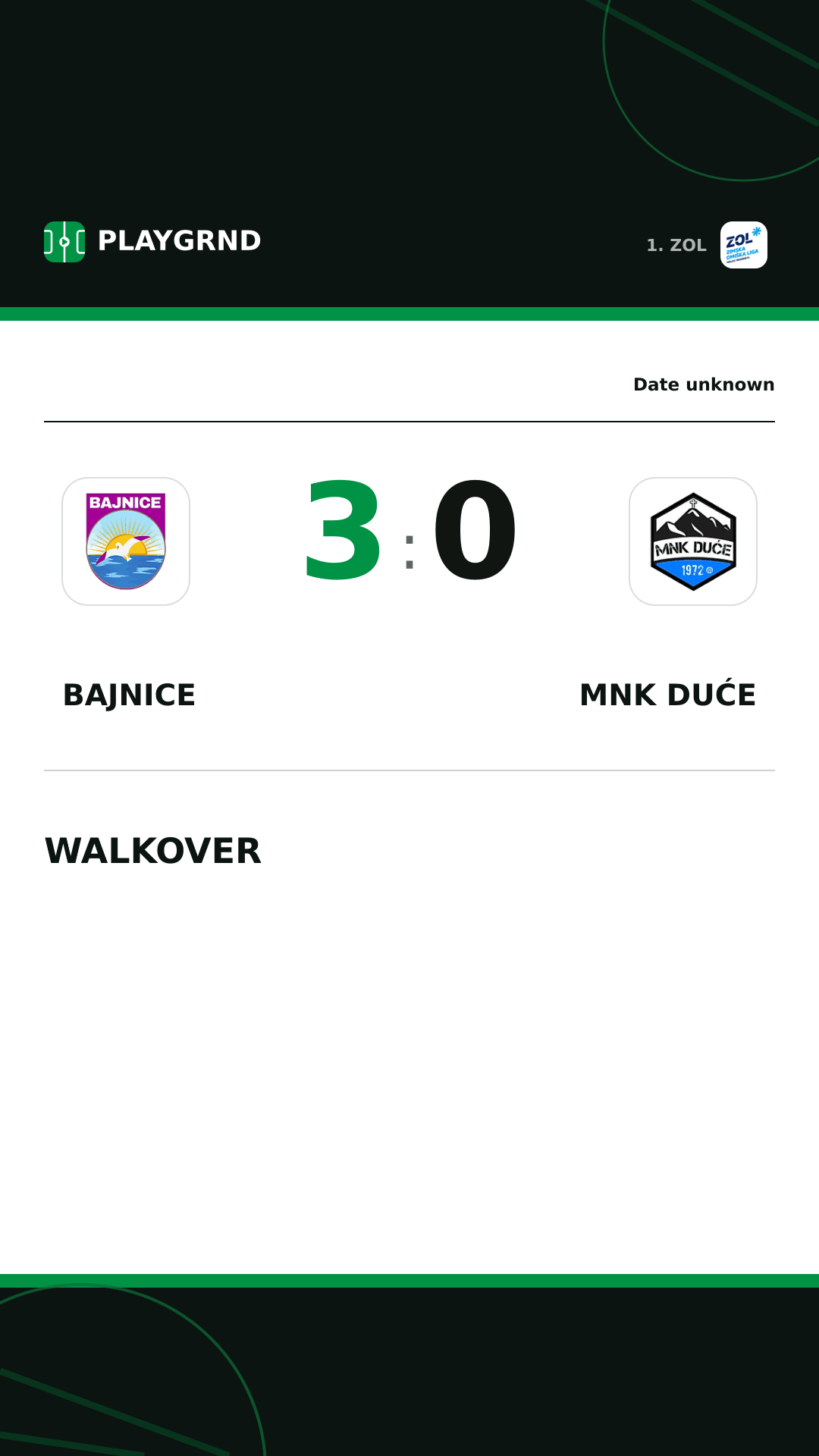 Instagram artwork: Bajnice 3:0 MNK Duće
