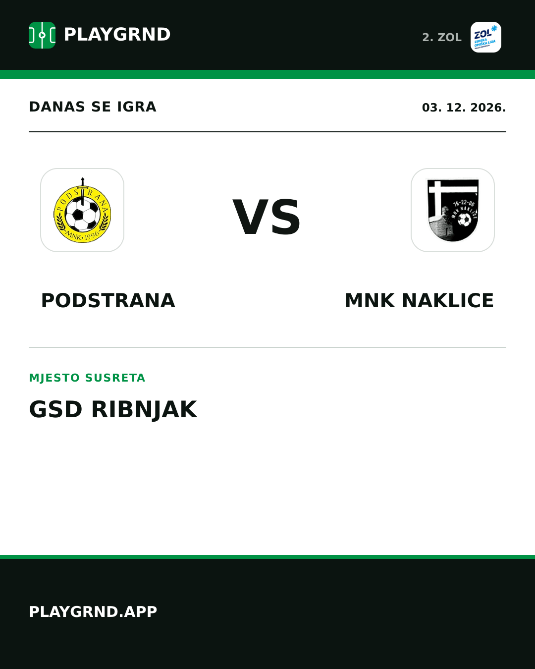 Instagram slika: Podstrana vs MNK Naklice