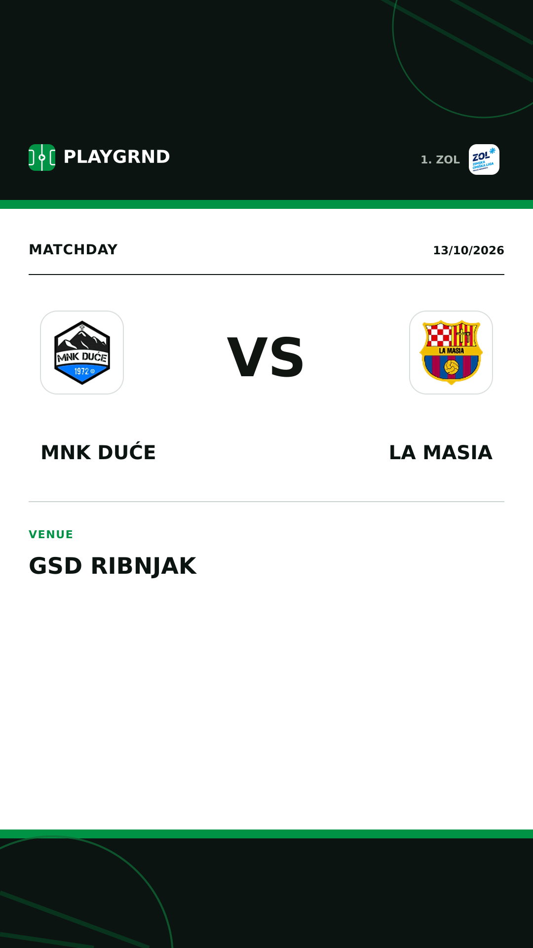 Instagram artwork: MNK Duće vs La Masia