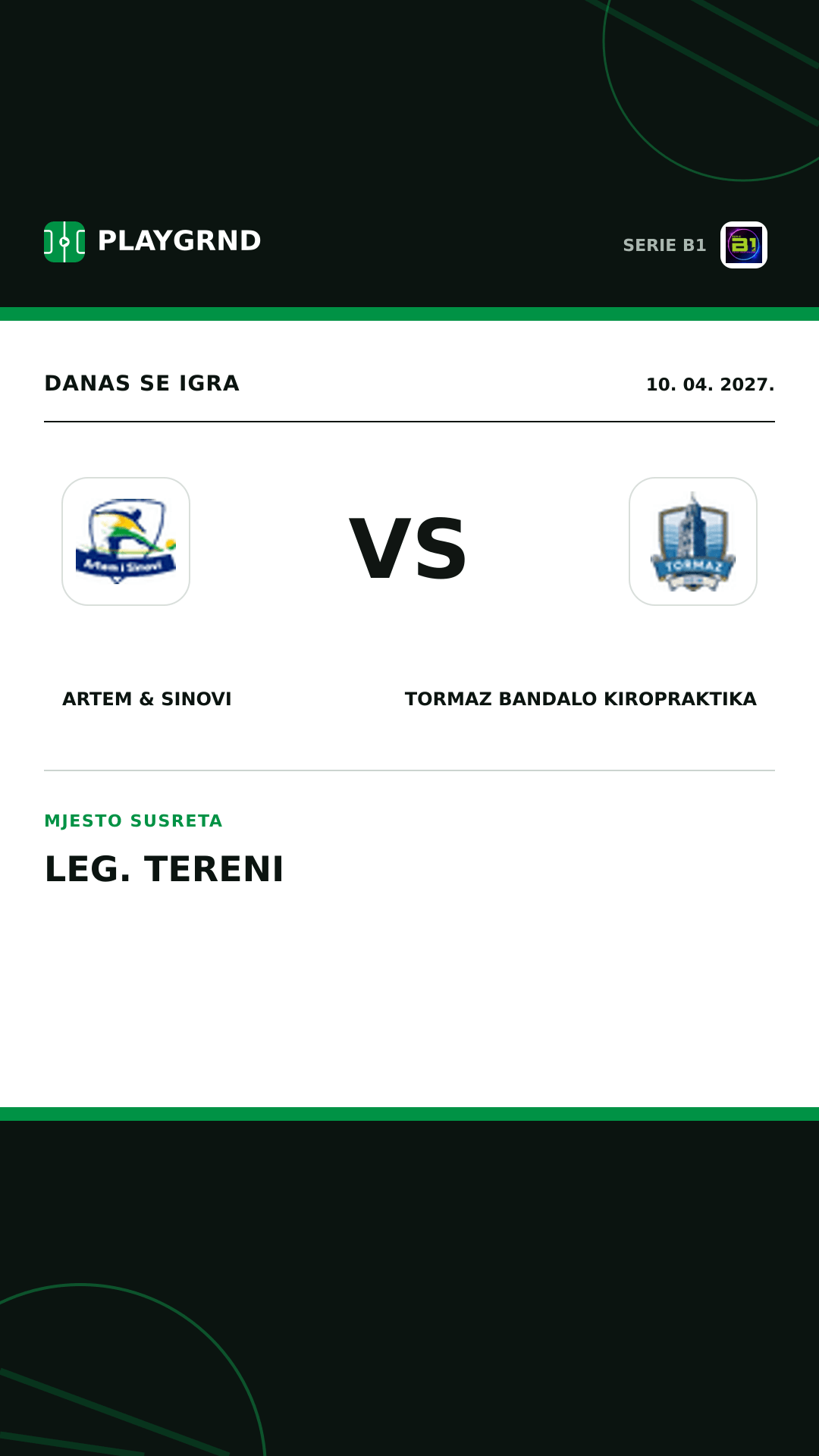 Instagram slika: Artem & Sinovi vs Tormaz Bandalo Kiropraktika