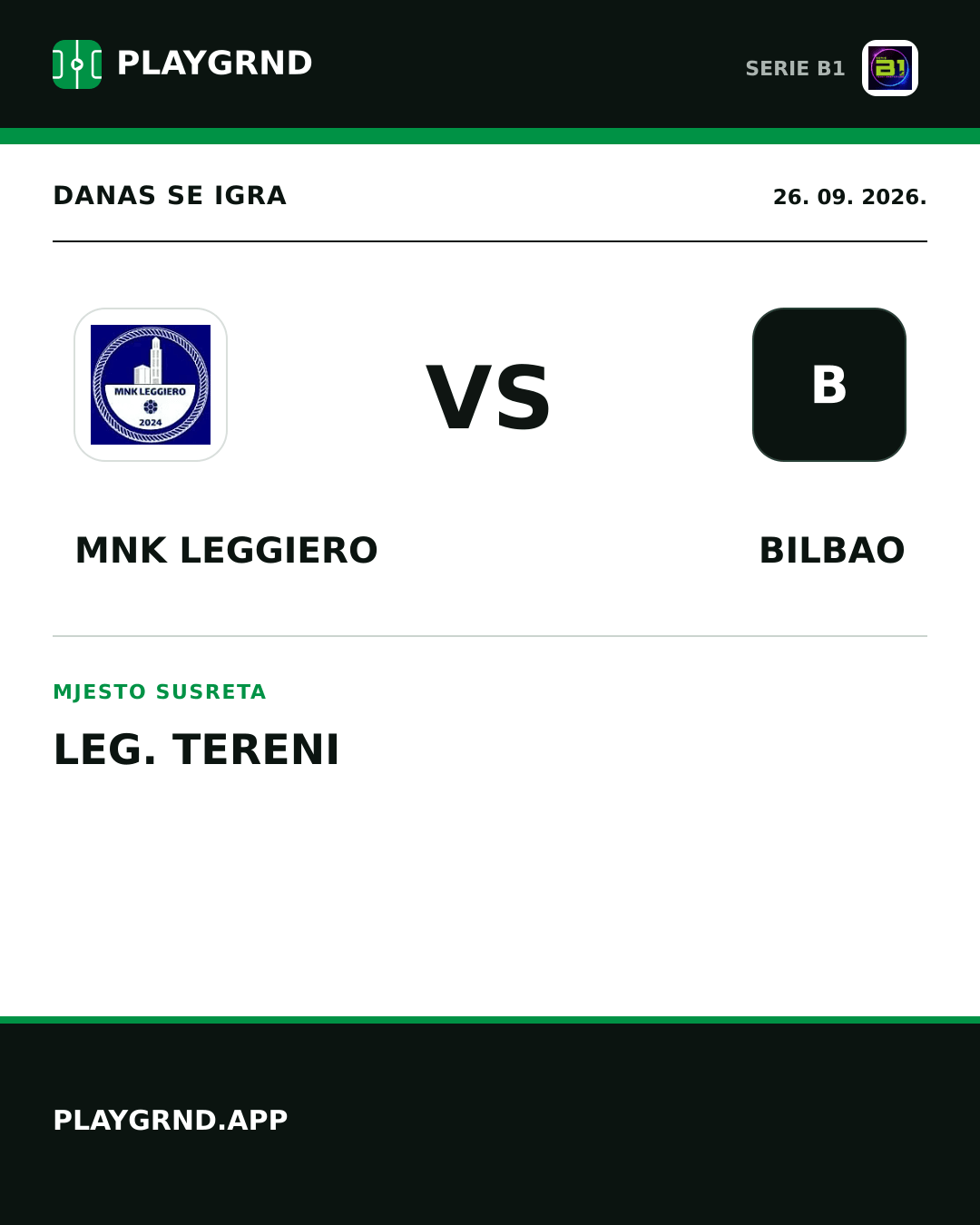 Instagram slika: MNK Leggiero vs Bilbao