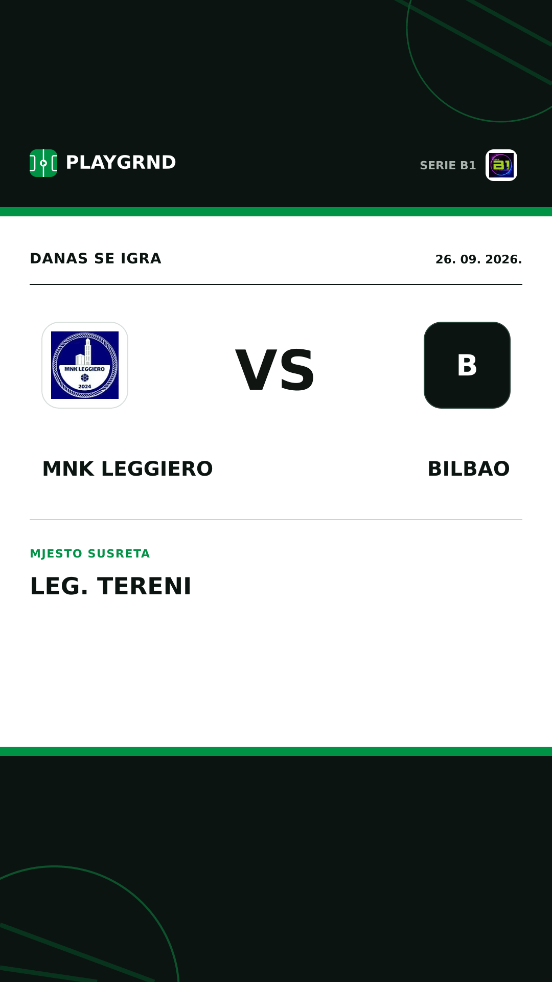 Instagram slika: MNK Leggiero vs Bilbao