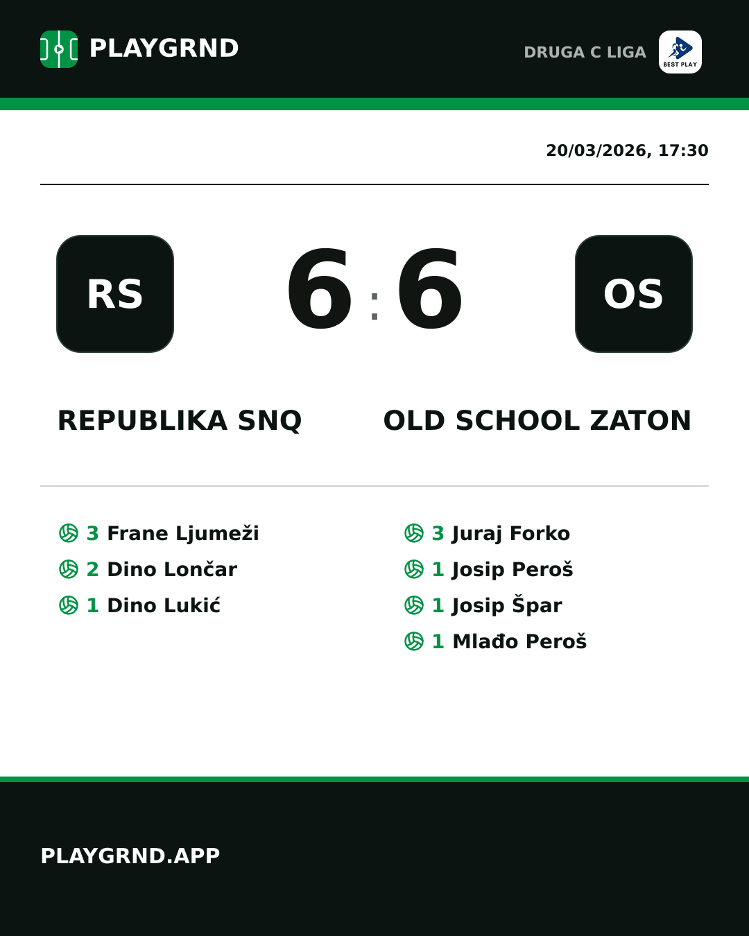 Instagram artwork: Republika SNQ 6:6 Old School Zaton