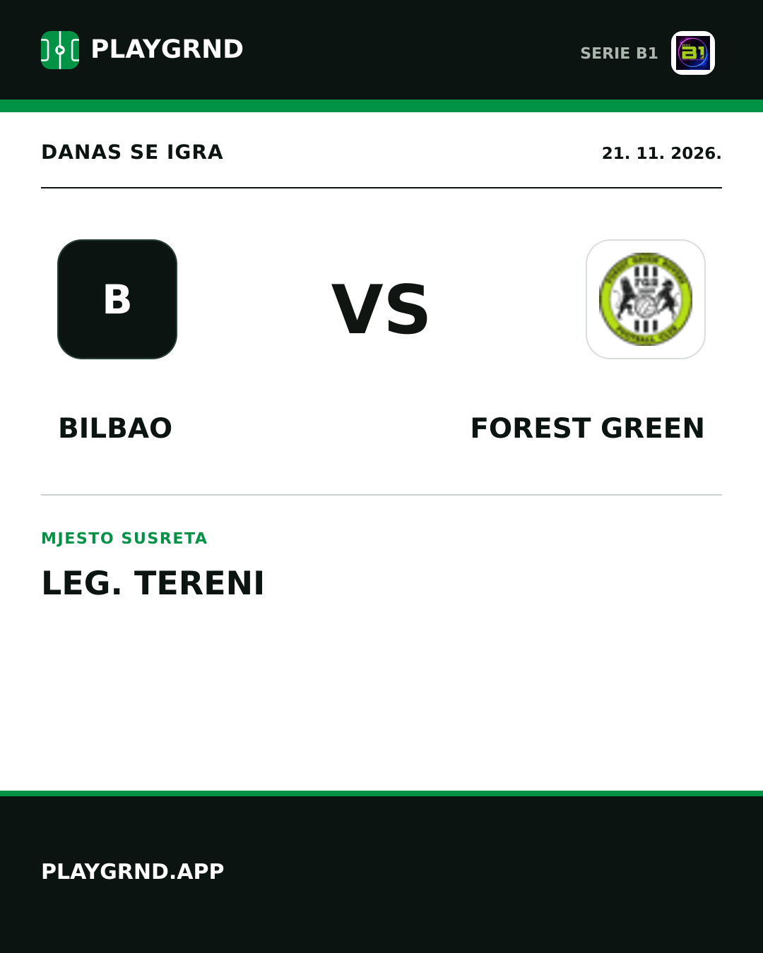 Instagram slika: Bilbao vs Forest Green
