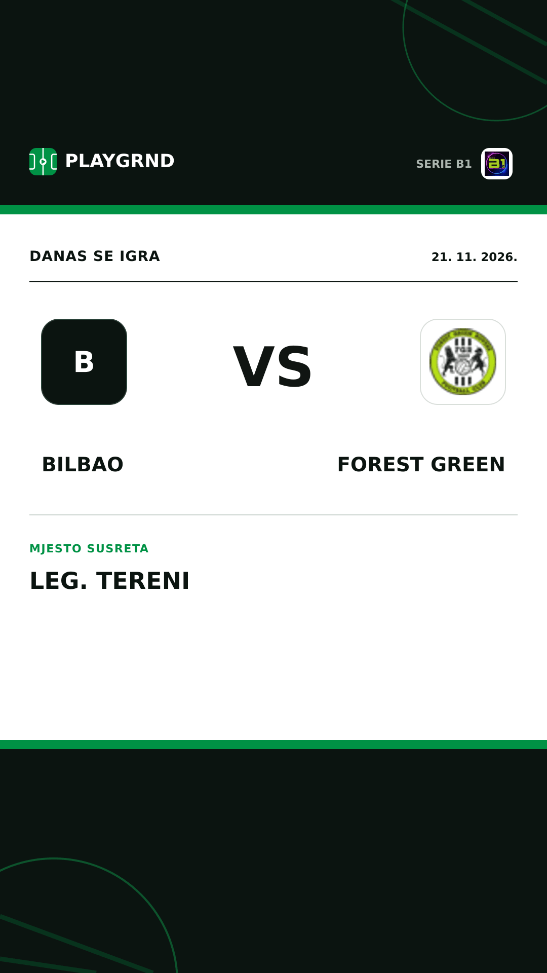 Instagram slika: Bilbao vs Forest Green