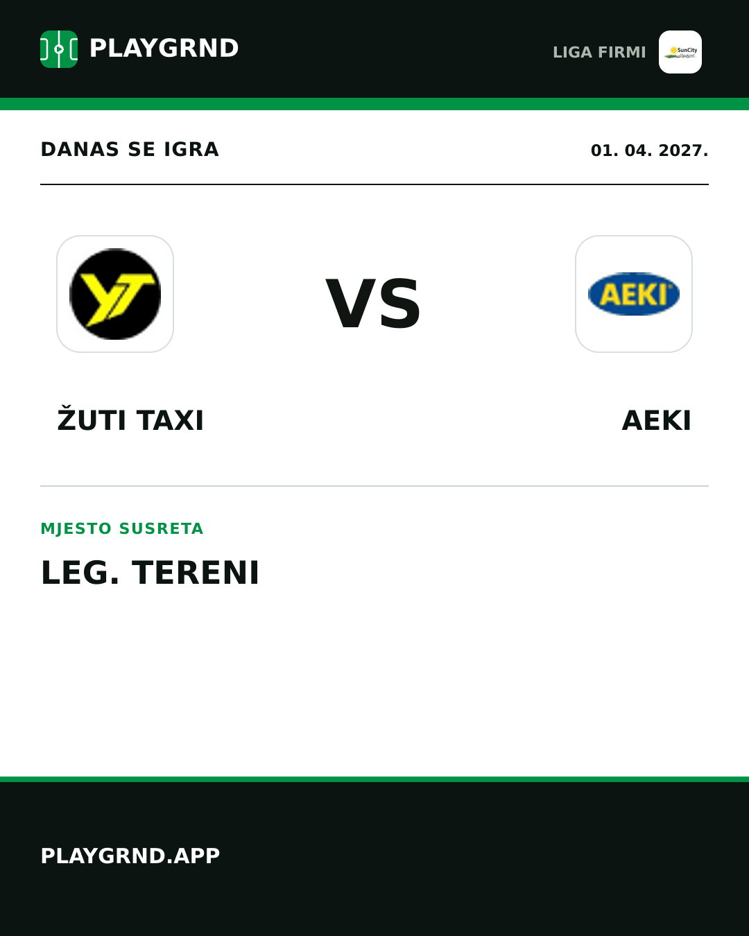 Instagram slika: Žuti Taxi vs AEKI