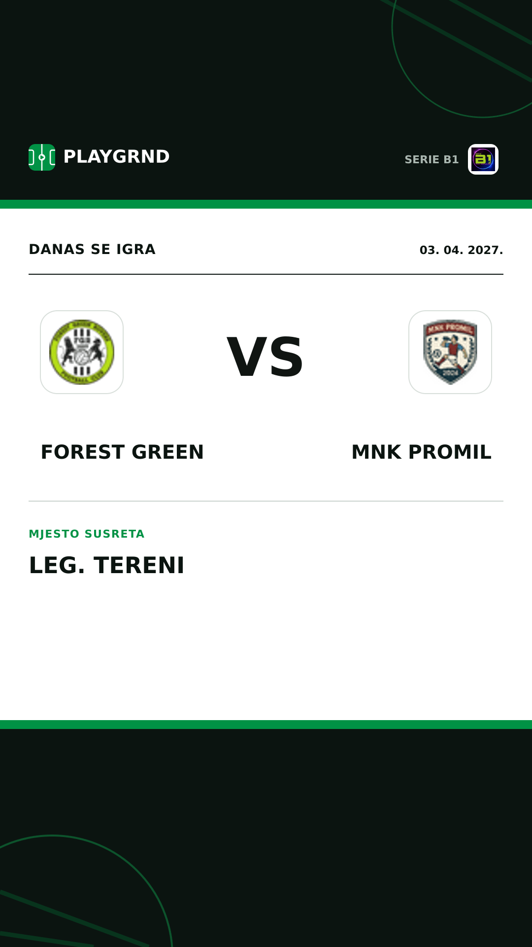 Instagram slika: Forest Green vs Mnk Promil