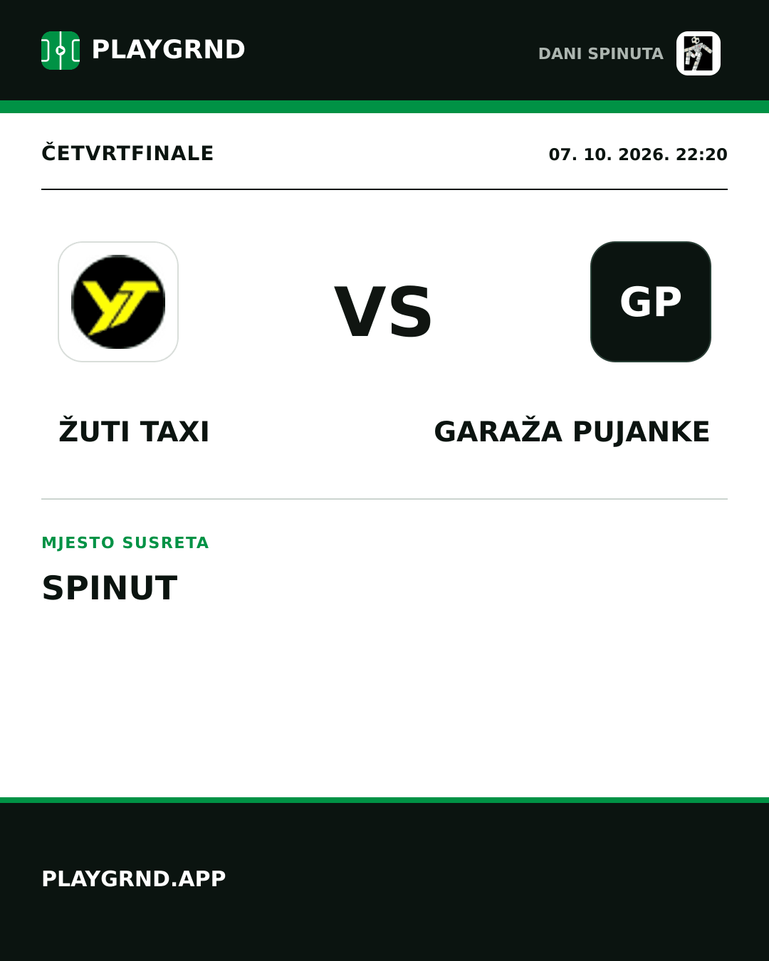 Instagram slika: Žuti Taxi vs Garaža Pujanke