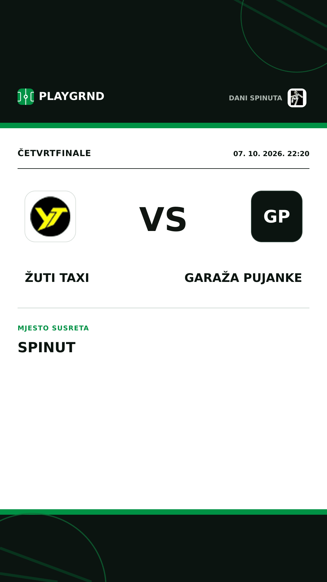 Instagram slika: Žuti Taxi vs Garaža Pujanke