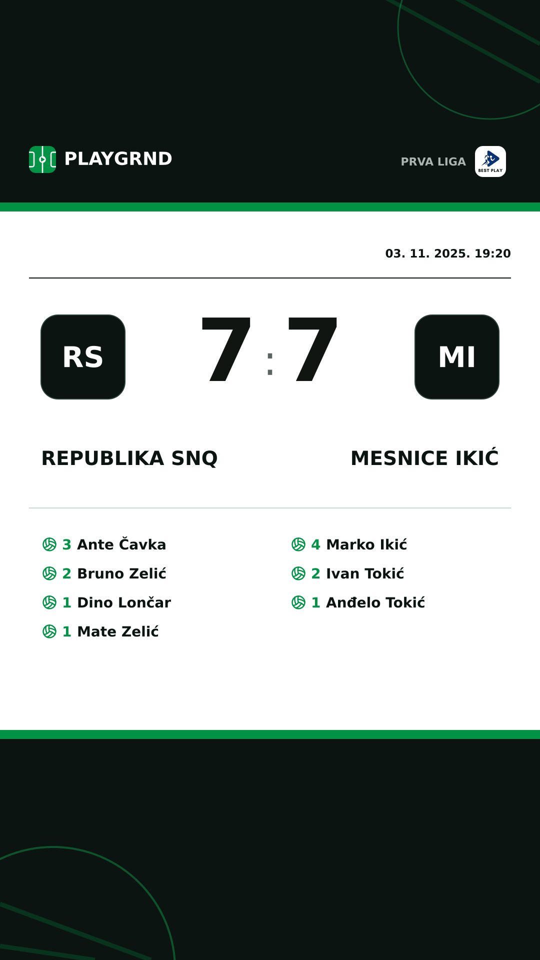 Instagram slika: Republika SNQ 7:7 Mesnice Ikić
