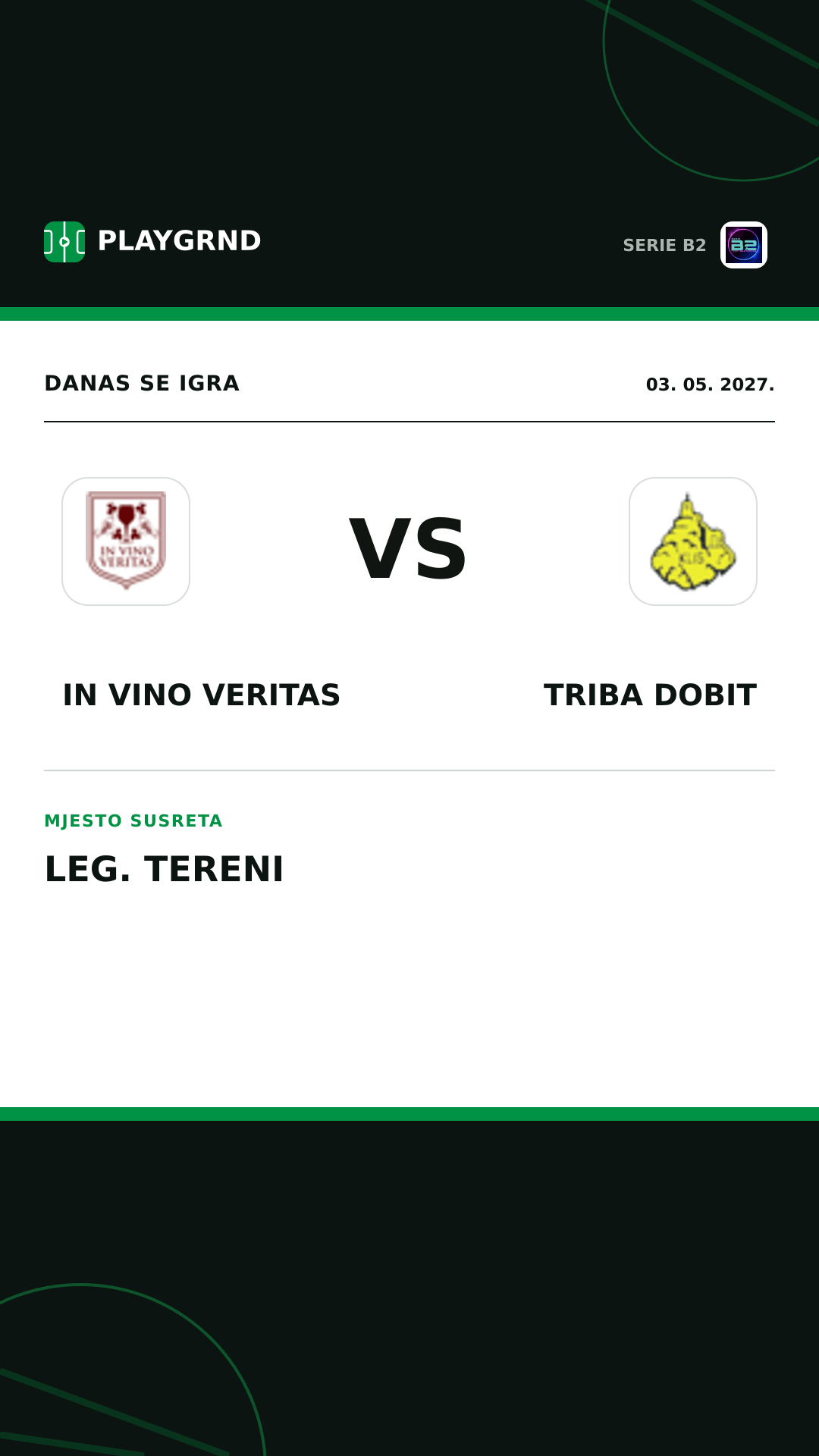 Instagram slika: IN Vino Veritas vs Triba Dobit
