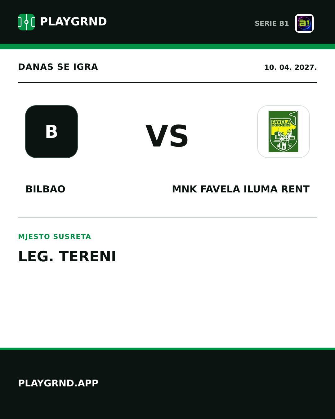 Instagram slika: Bilbao vs MNK Favela Iluma Rent