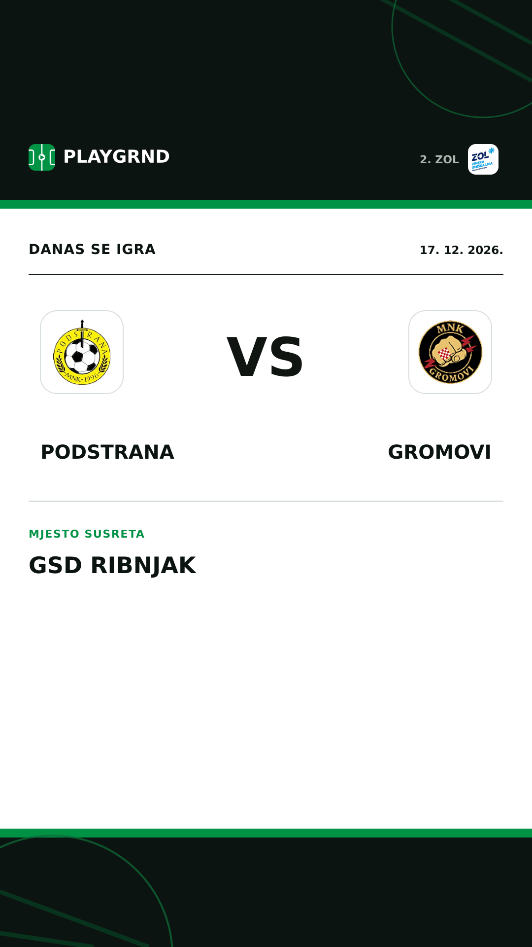 Instagram slika: Podstrana vs Gromovi