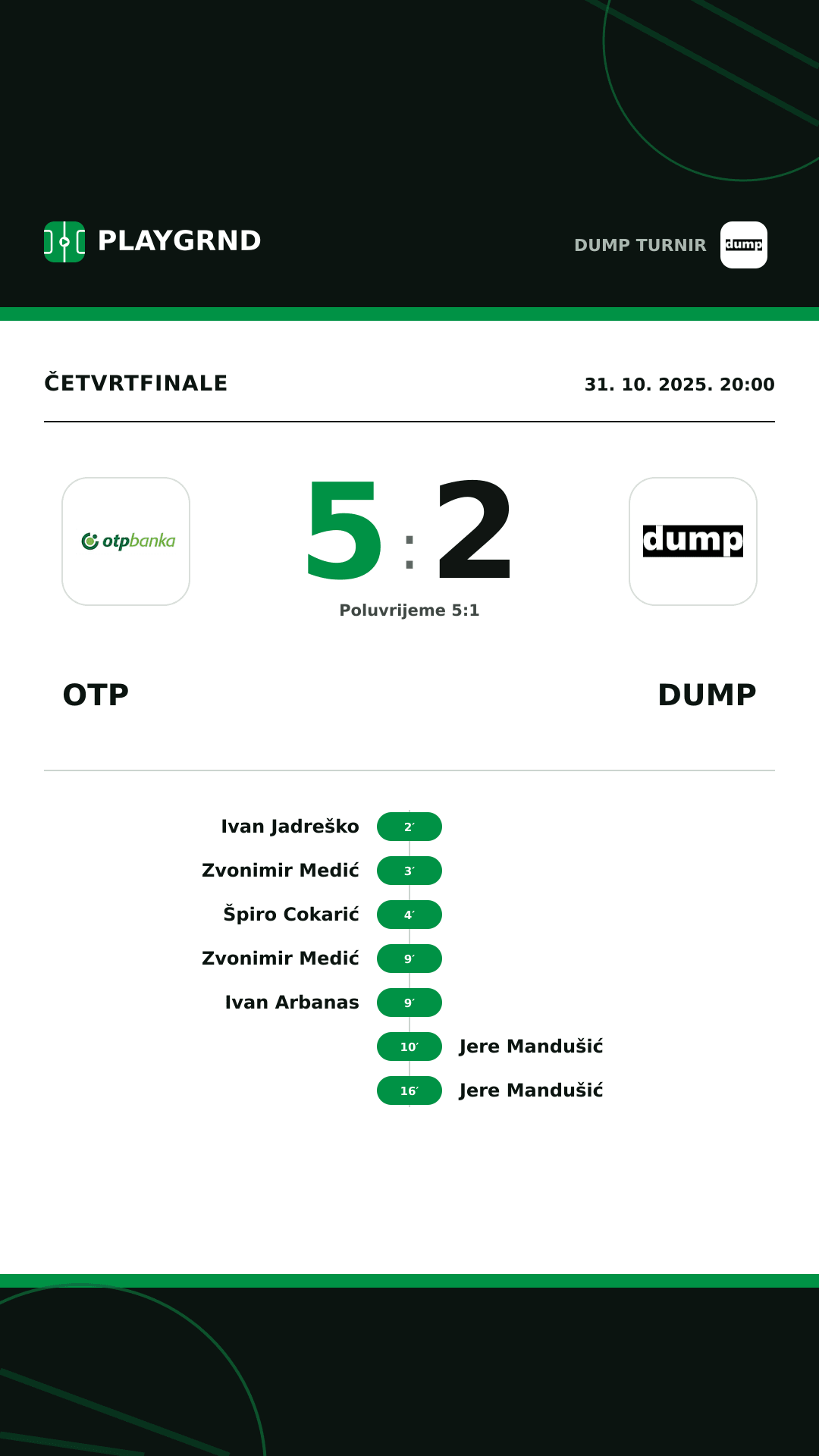 Instagram slika: OTP 5:2 DUMP
