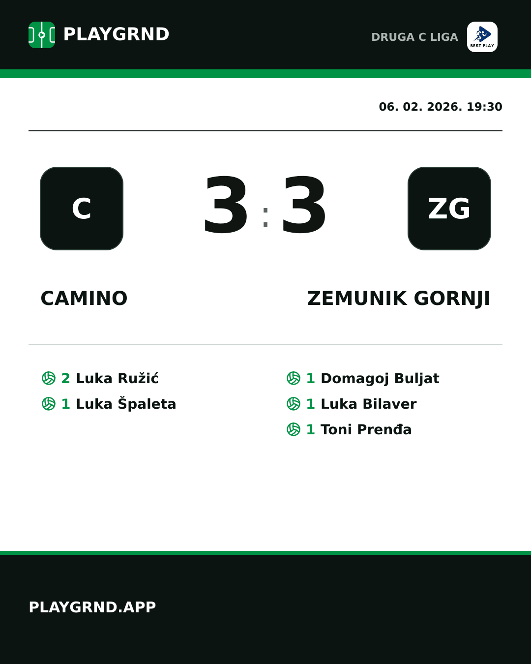 Instagram slika: Camino 3:3 Zemunik Gornji