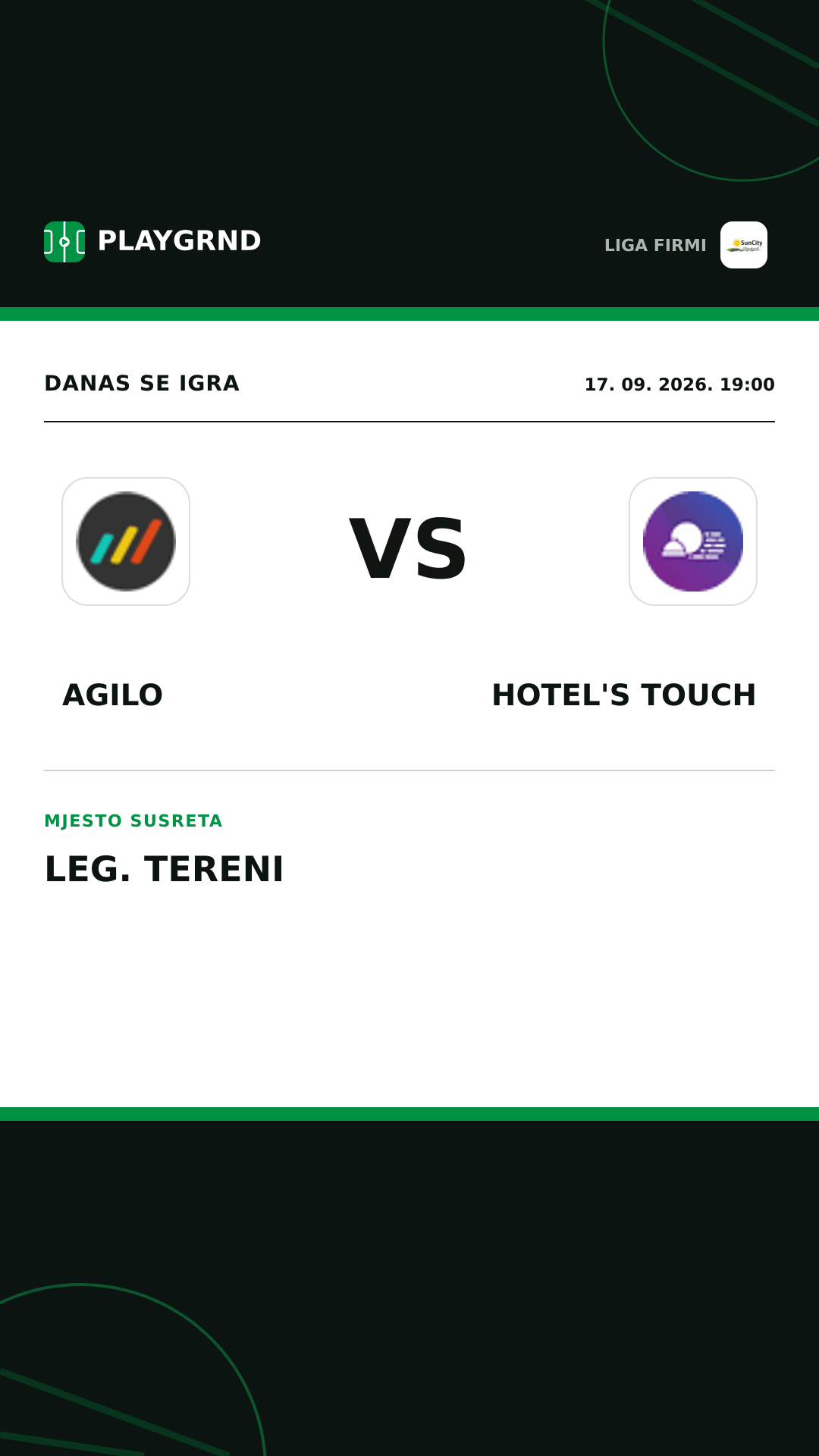 Instagram slika: Agilo vs Hotel's Touch