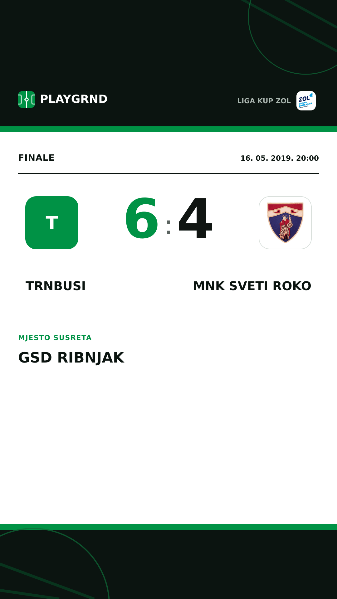 Instagram slika: Trnbusi 6:4 MNK Sveti Roko