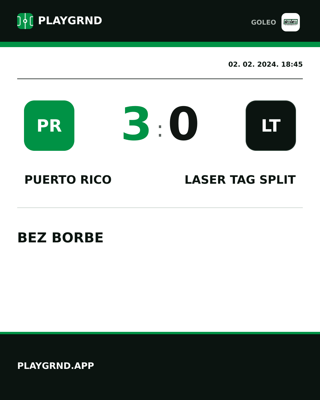 Instagram slika: Puerto rico 3:0 Laser tag Split