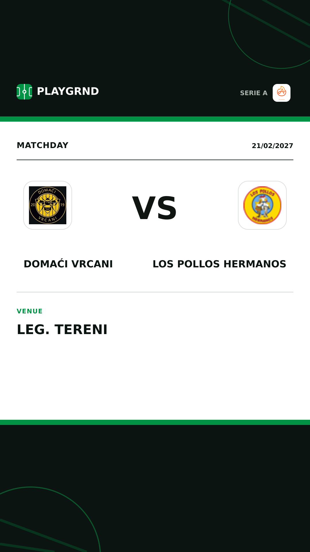 Instagram artwork: Domaći Vrcani vs Los Pollos Hermanos