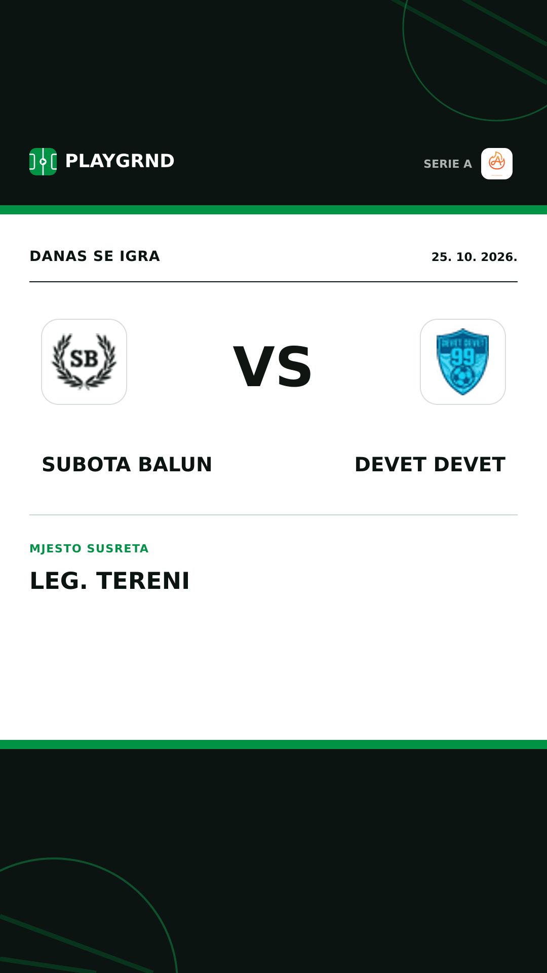 Instagram slika: Subota Balun vs Devet Devet