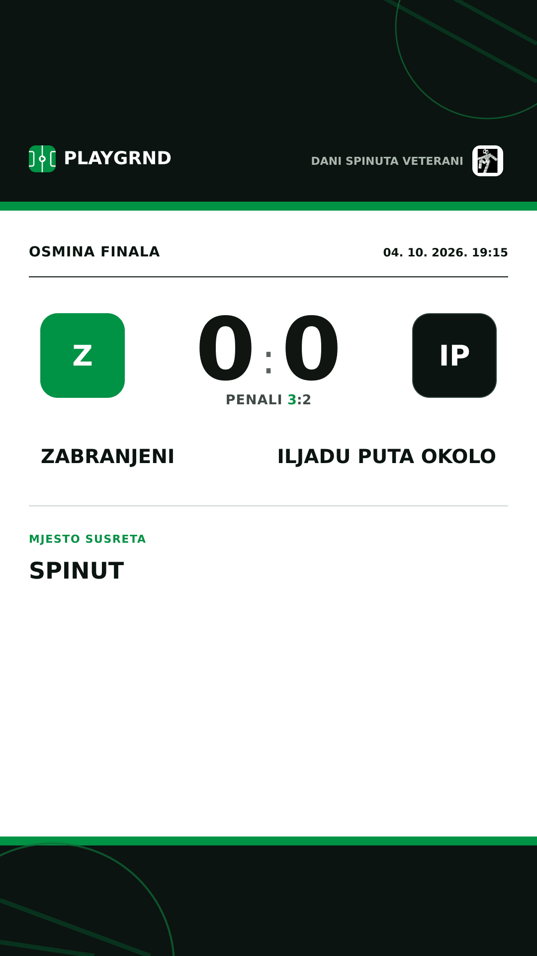 Instagram slika: Zabranjeni 0:0 Iljadu puta okolo