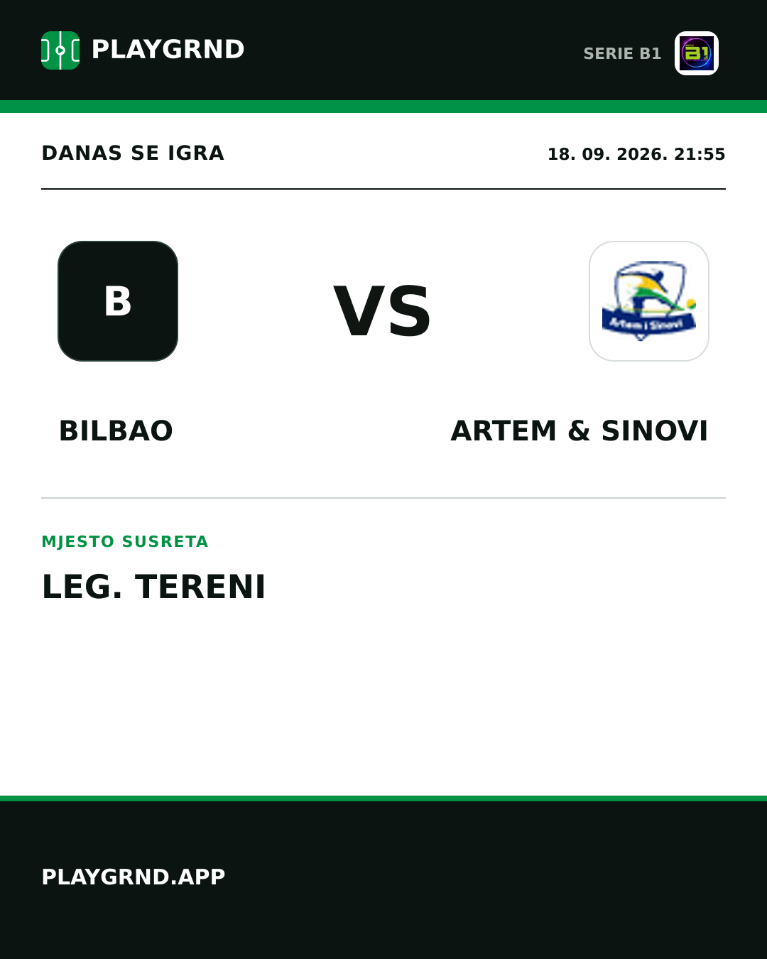 Instagram slika: Bilbao vs Artem & Sinovi