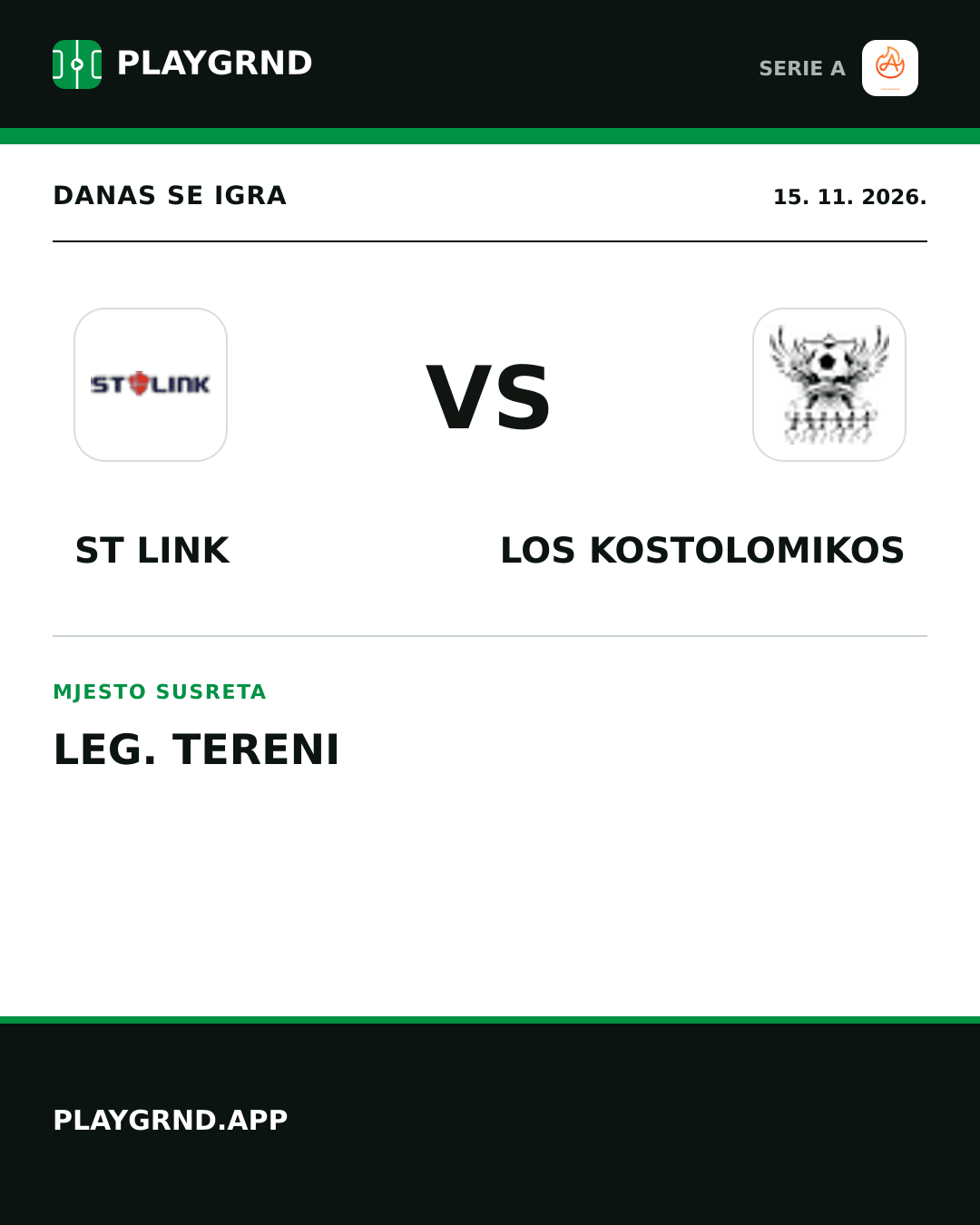 Instagram slika: ST Link vs Los Kostolomikos