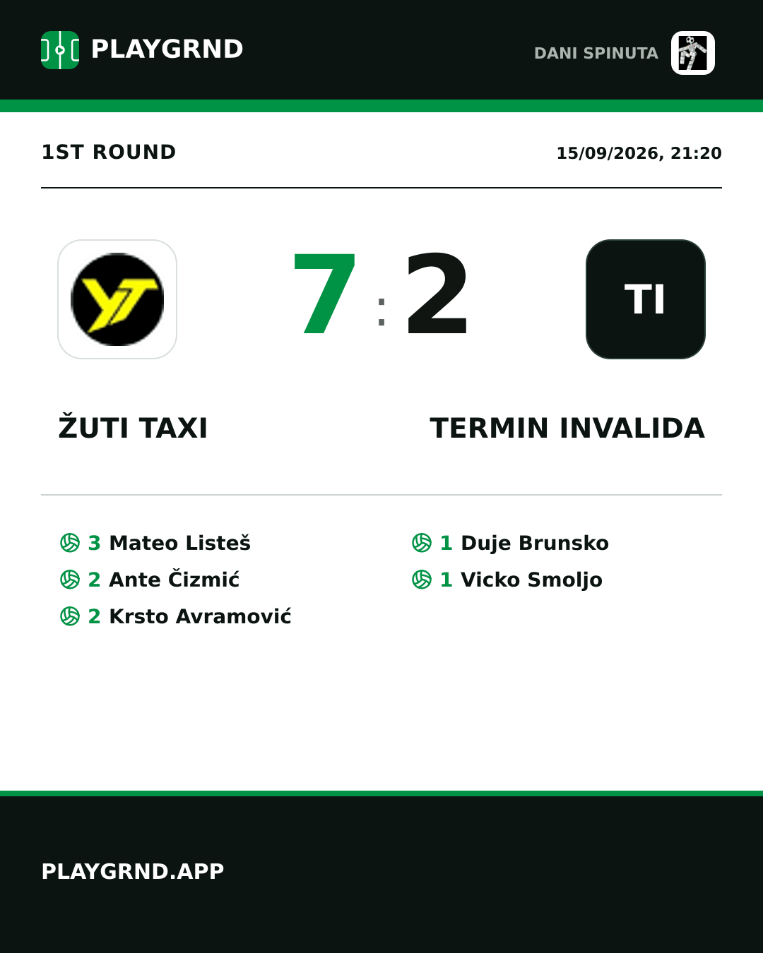Instagram artwork: Žuti Taxi 7:2 Termin invalida