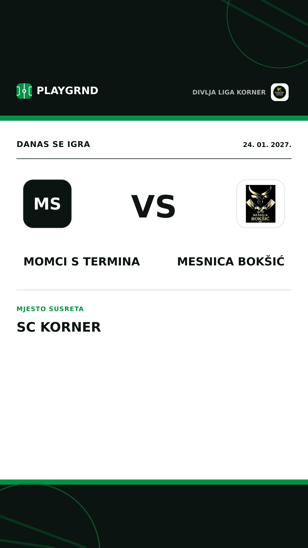 Instagram slika: Momci s termina vs Mesnica Bokšić