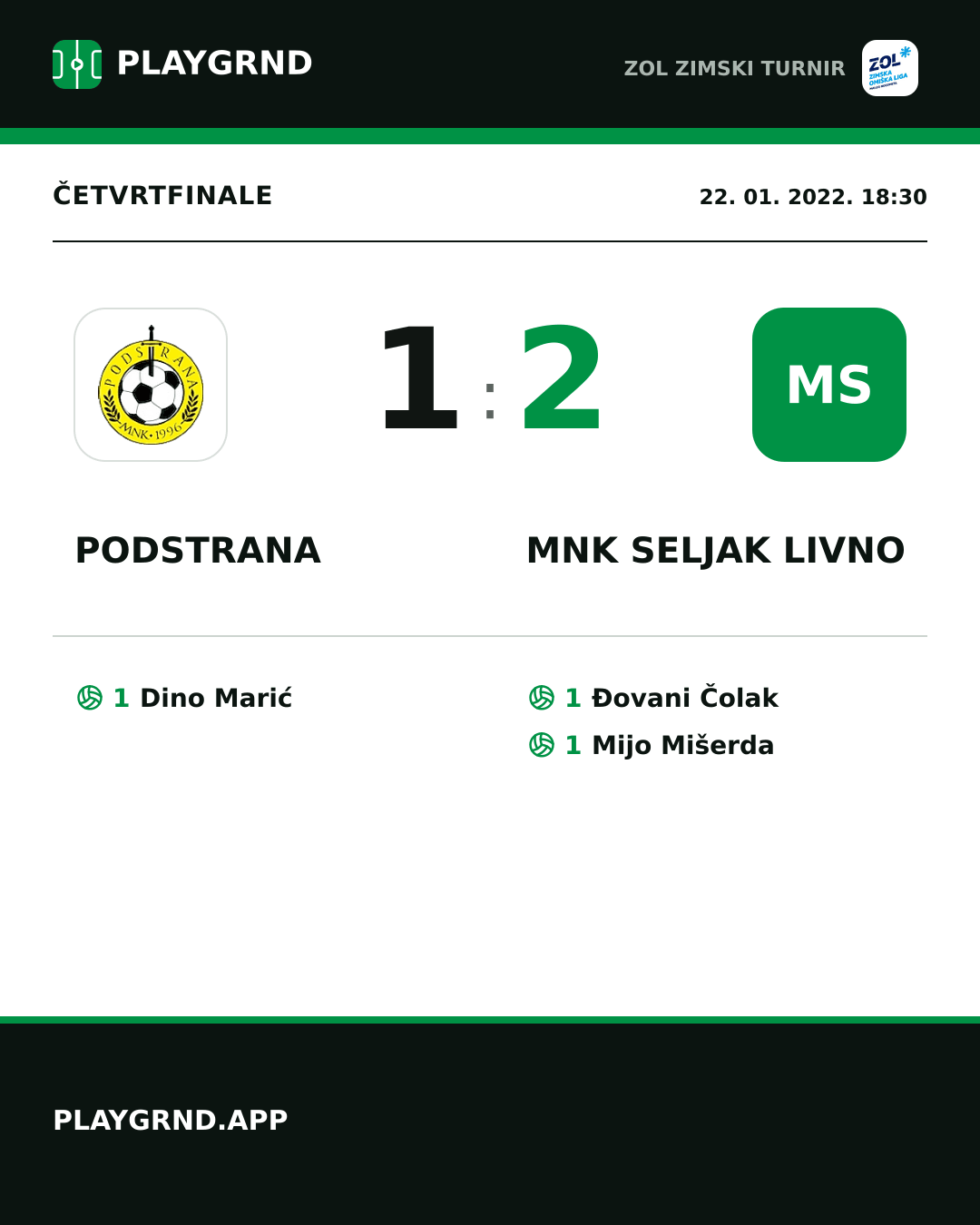 Instagram slika: Podstrana 1:2 MNK Seljak Livno
