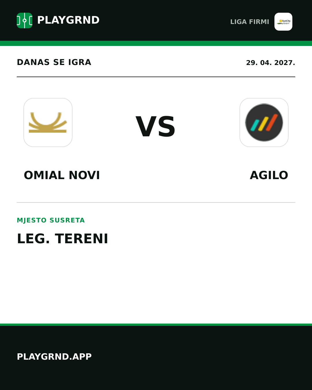 Instagram slika: Omial Novi vs Agilo