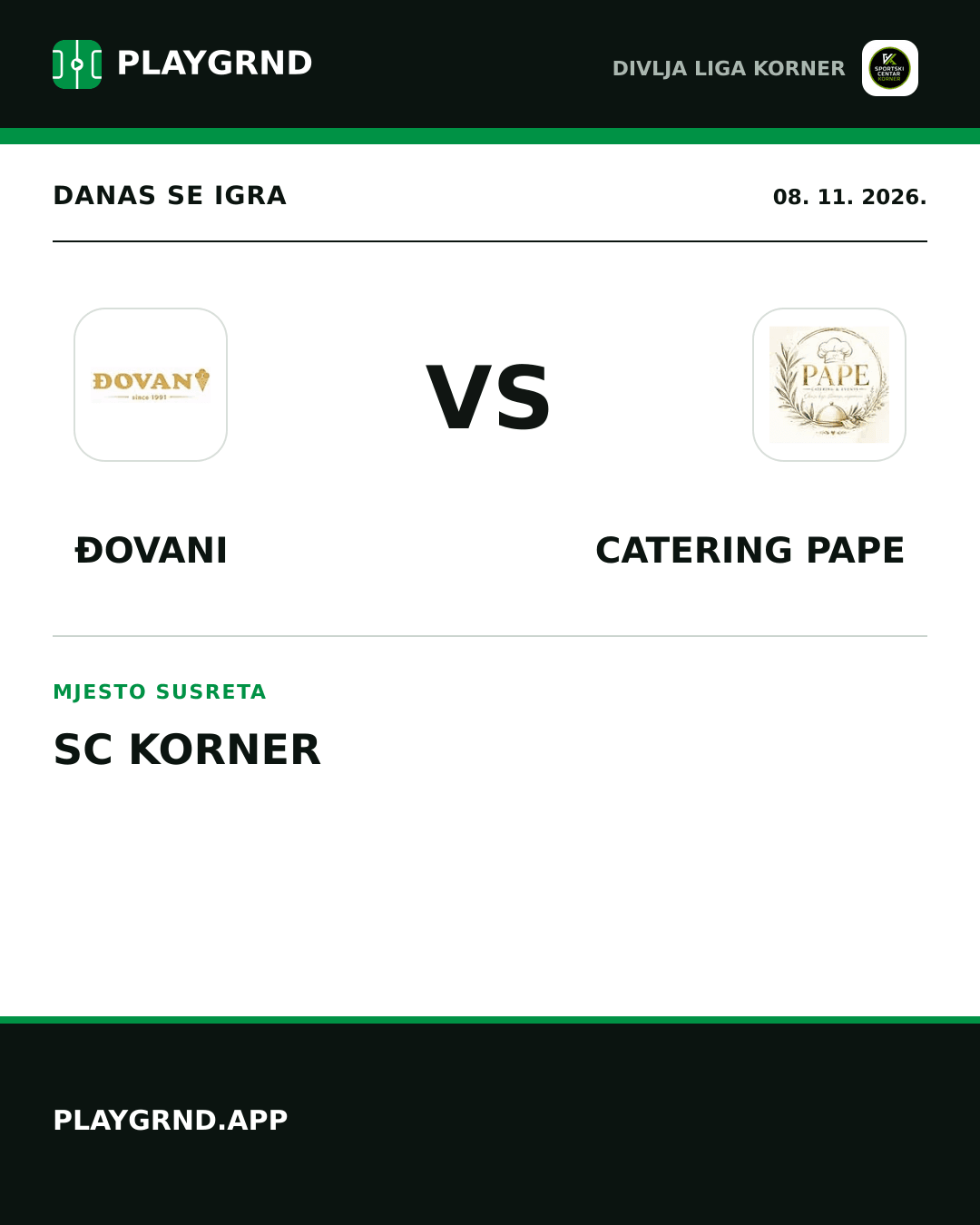 Instagram slika: Đovani vs Catering Pape