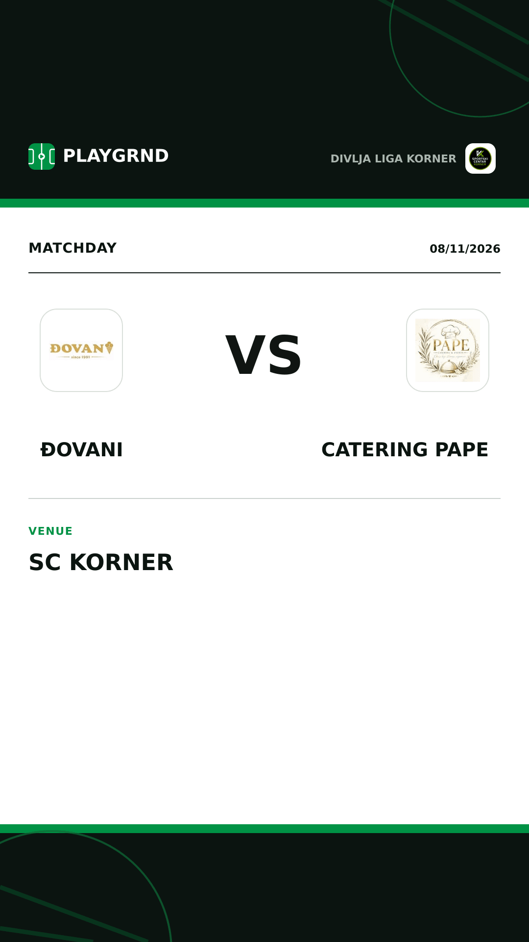 Instagram artwork: Đovani vs Catering Pape