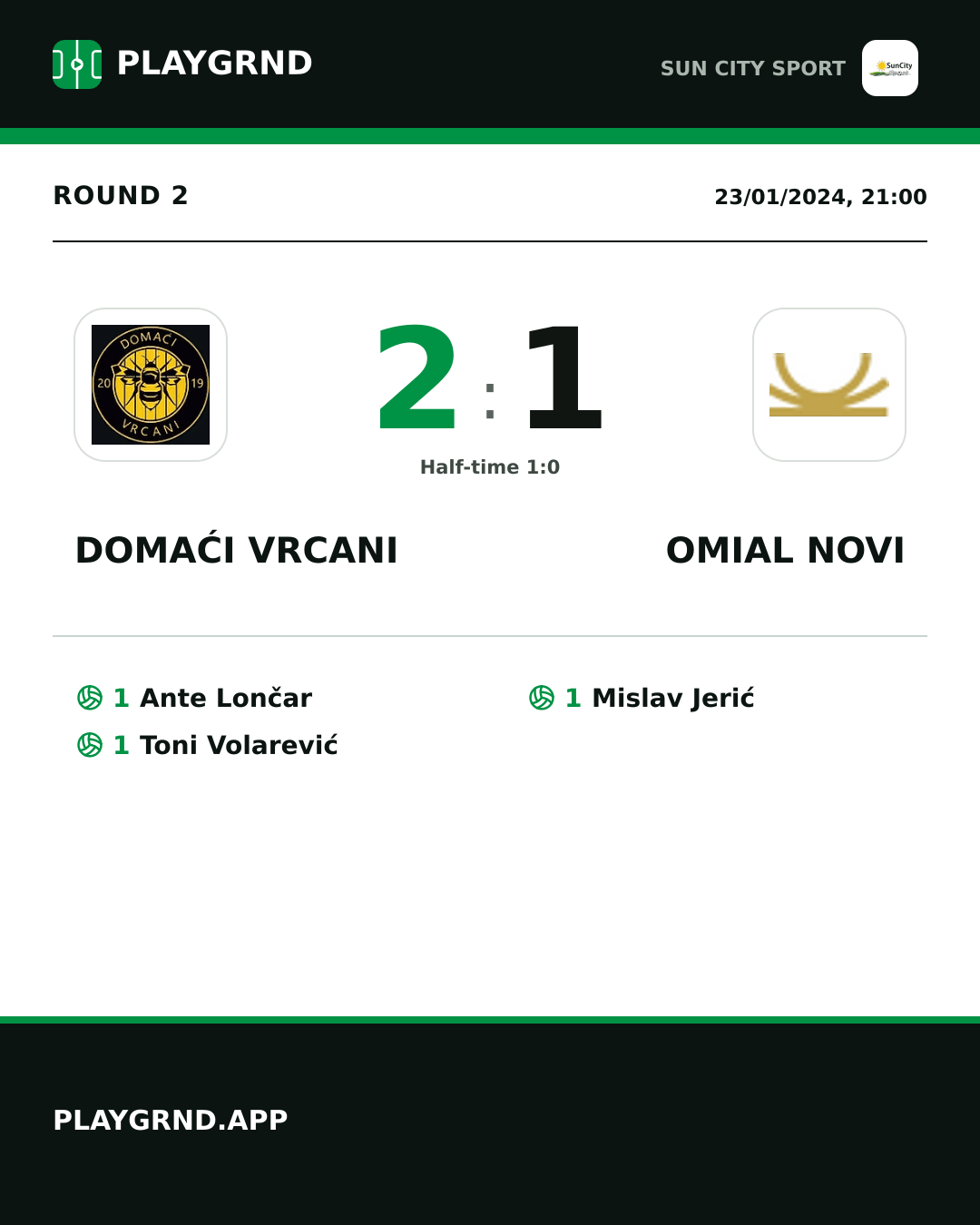 Instagram artwork: Domaći Vrcani 2:1 Omial Novi