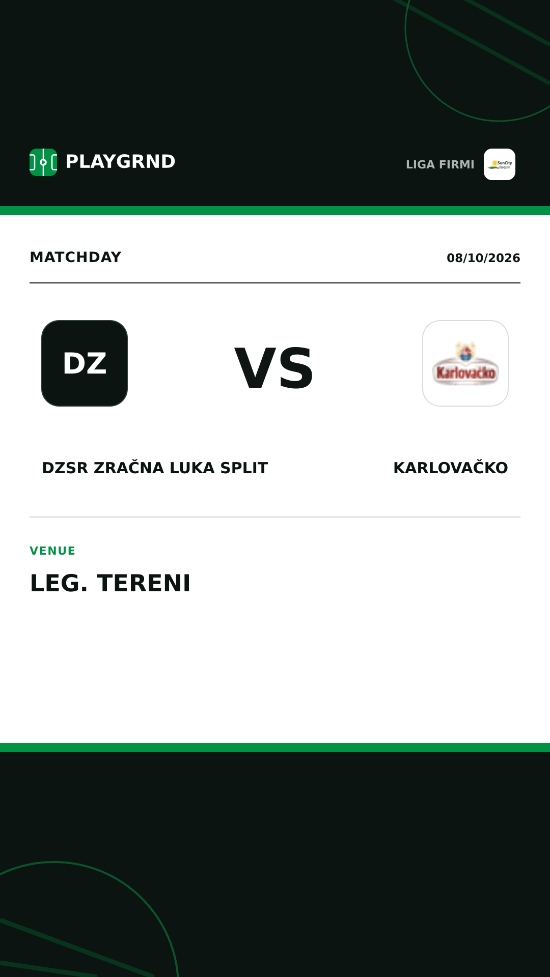 Instagram artwork: DZSR Zračna Luka Split vs Karlovačko