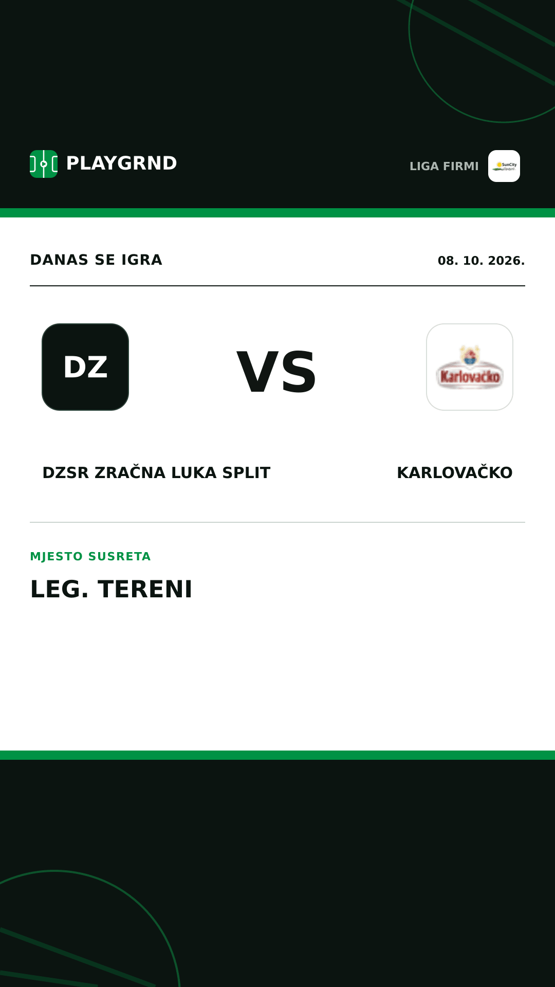 Instagram slika: DZSR Zračna Luka Split vs Karlovačko