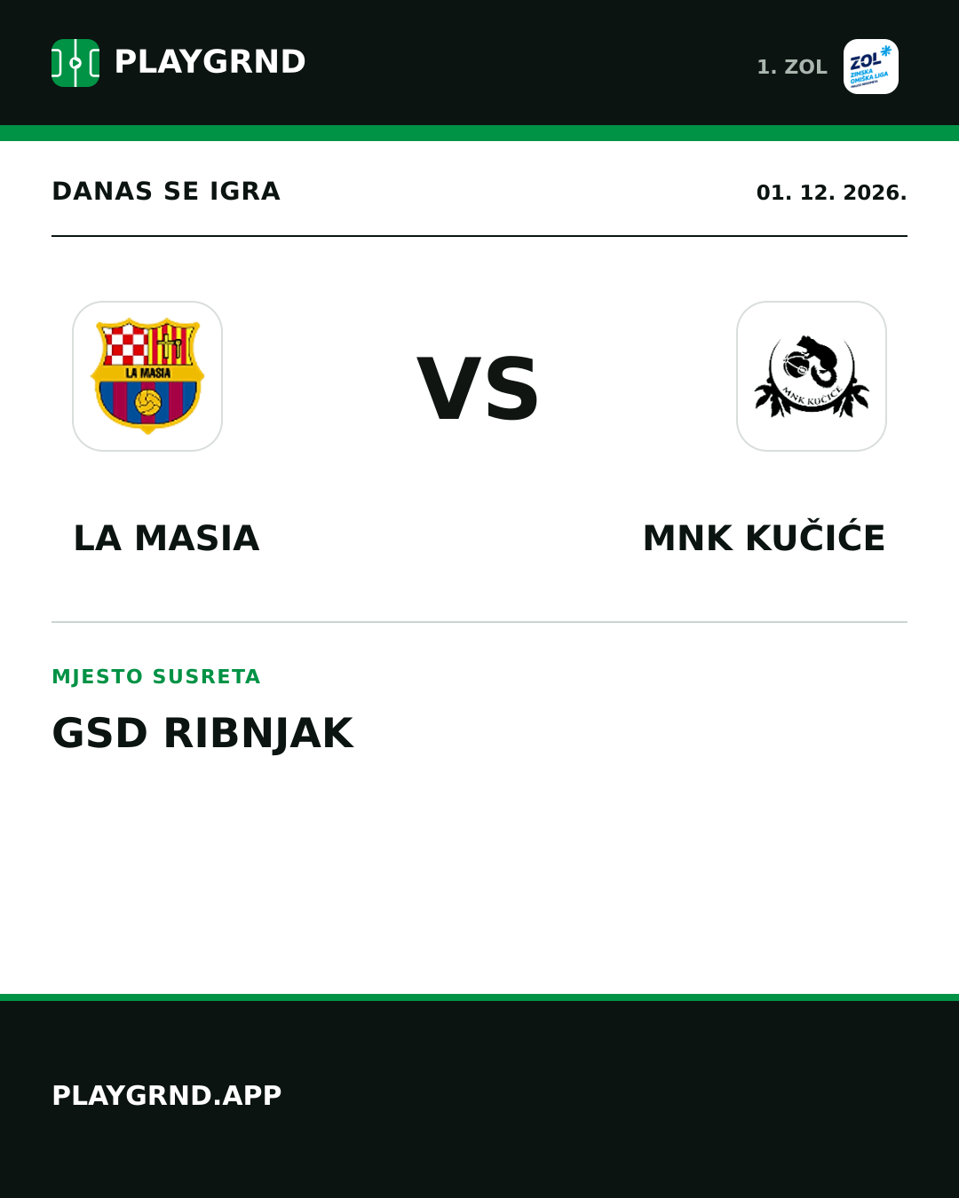 Instagram slika: La Masia vs MNK Kučiće